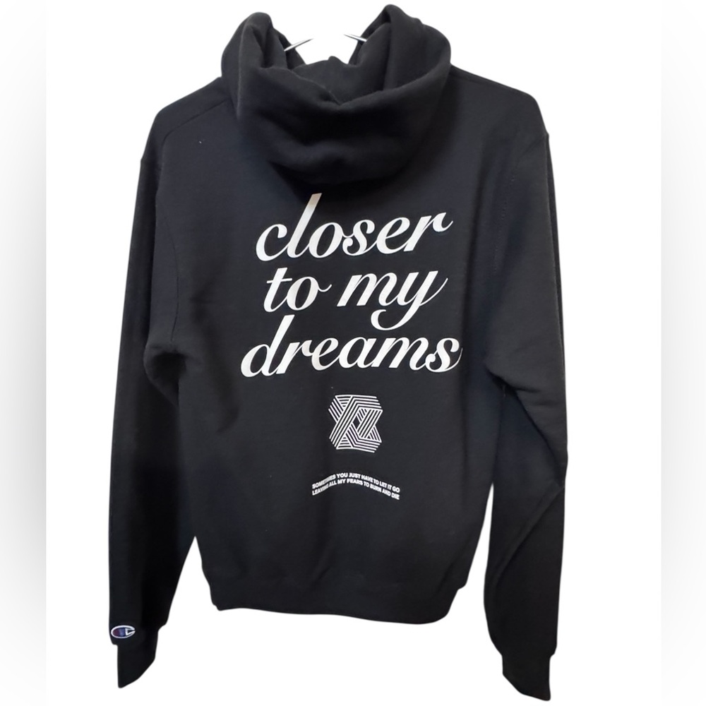 Dreamseeker Closer to My Dreams High End Black Hoodie Inspirational Women’s S